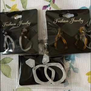 Fashion Earrings 3 Pair